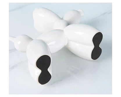 11/21CM Mini Ceramic Balloon Dog Sculpture Abstract Ornament Study Room Statue Home Office Accessories Festival Decoration ?