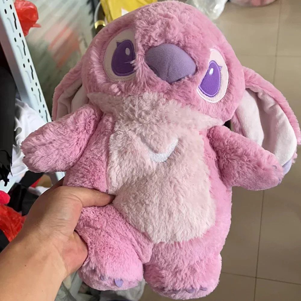 in stock Disney Stitch Angel Lotso Pooh Bear Dumbo Plush Hand Warm Bottle Hot Water Bottles Portable Warm Hand Bag Girl Gift