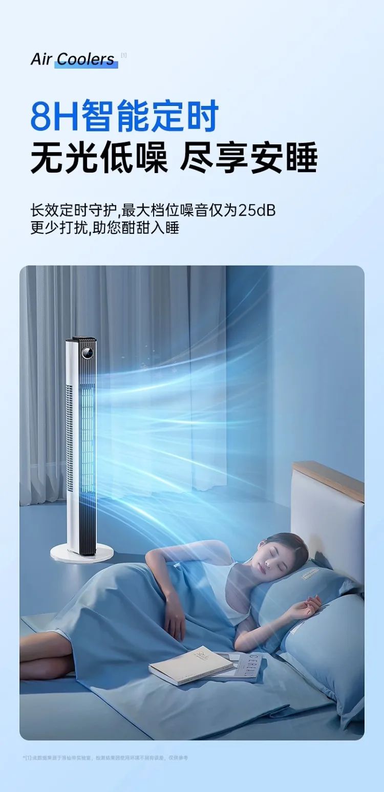 Mini Ventilador de Refrigeração de Ar Portátil 220V para Uso Doméstico com Tamanho Pequeno e Design Vertical