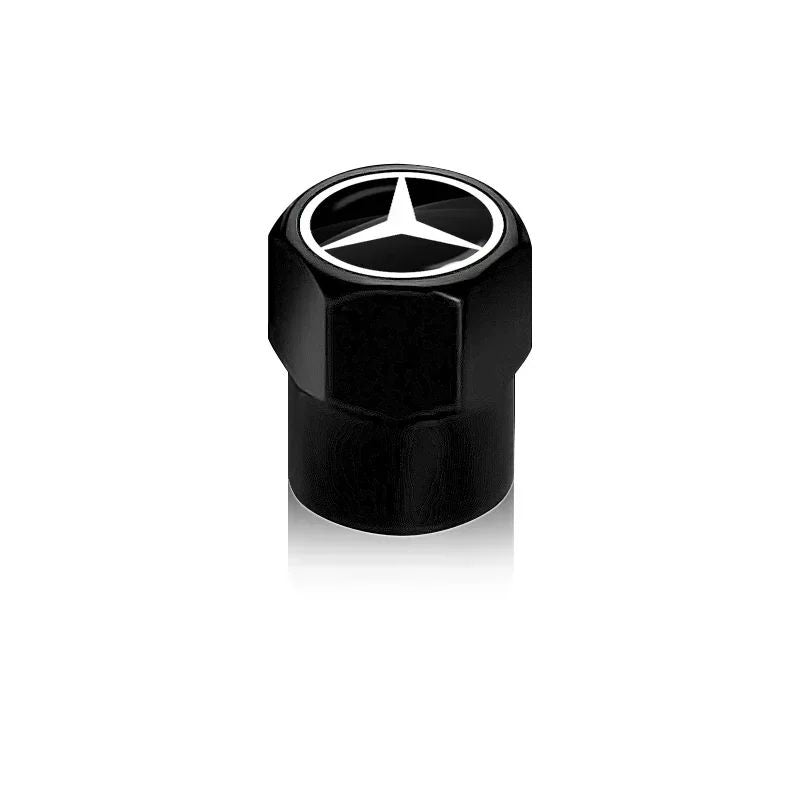 Car Wheel Tire Air Valve Caps with Keychain For Mercedes Benz A180 A200 W205 E63 AMG 2014 2015 W166 W246 W242 W176 W212