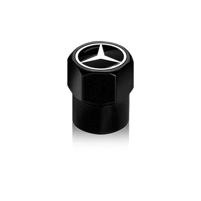 Car Wheel Tire Air Valve Caps with Keychain For Mercedes Benz A180 A200 W205 E63 AMG 2014 2015 W166 W246 W242 W176 W212