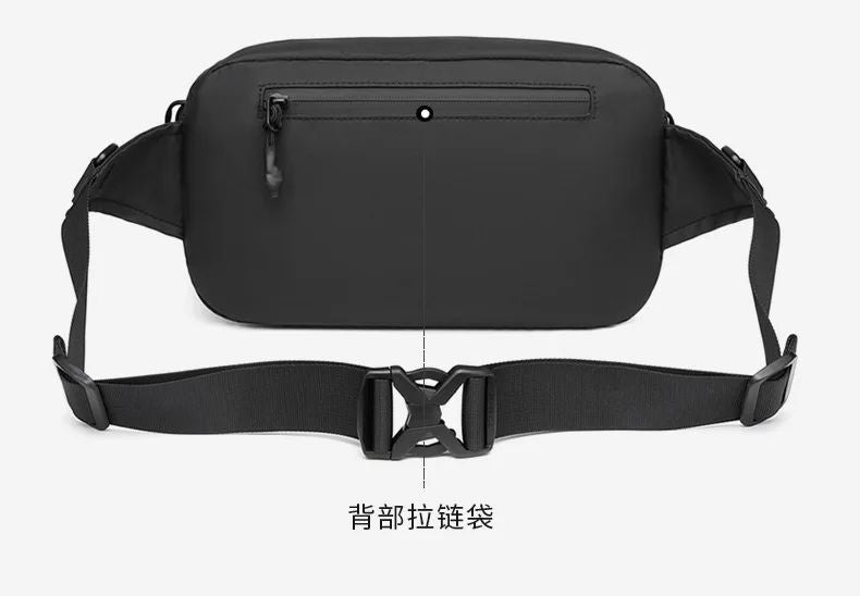 OZUKO  Tactical bag Fanny Pack Outdoor Sports Tactical  Multifunction Waterproof Male Chest Bag Mens Crossbody Bags