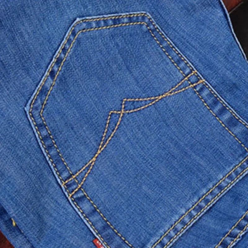 Men's Soft Straight Denim Pants 2025 Autumn Classic Business Black Biker Jeans Overalls Masculino Pantalone Hombre Mannen Homme