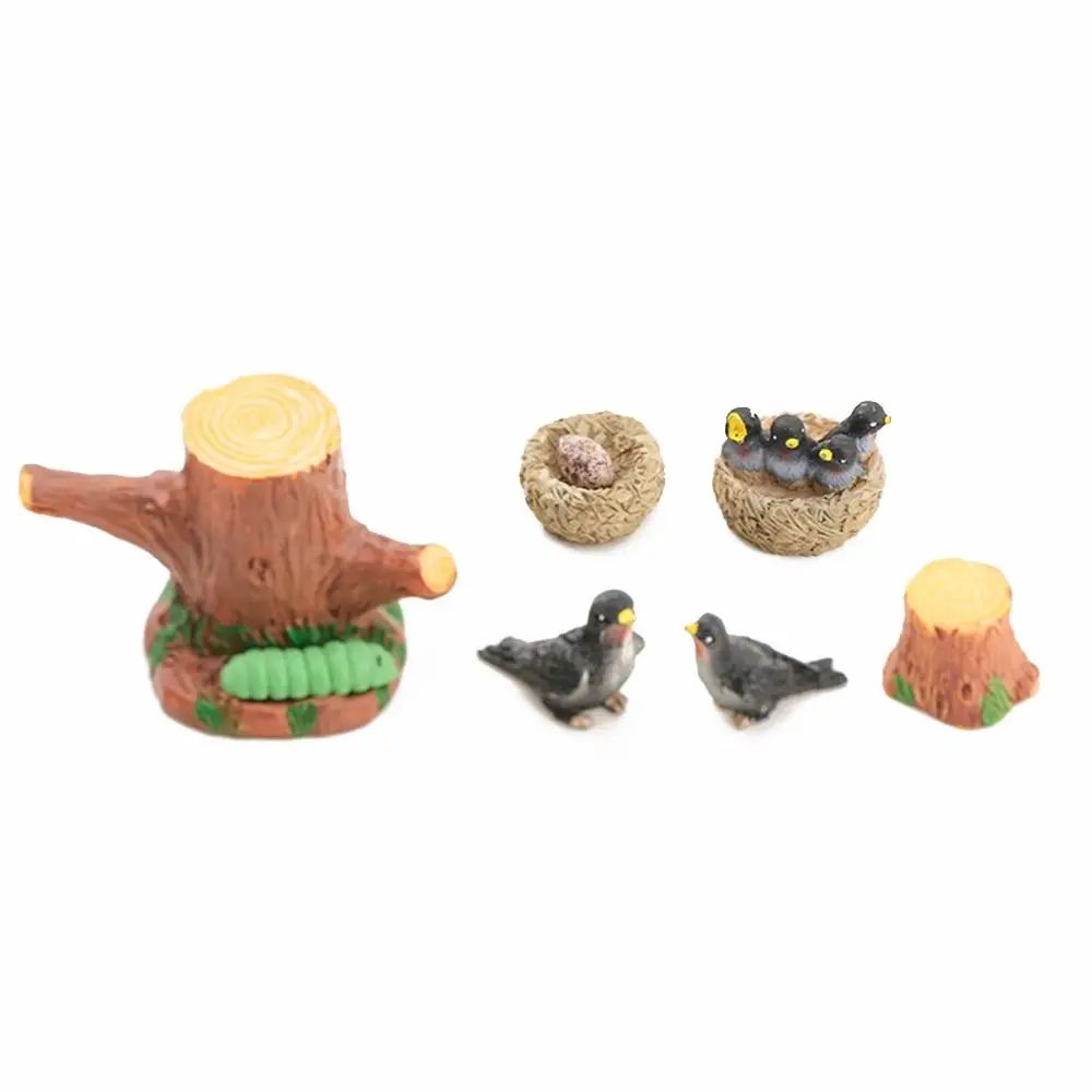 1SET Doll House Miniature Bench Stools White Chair Cute Fairy Garden Gnome Moss Terrarium Bonsai DIY Craft Home Decoration