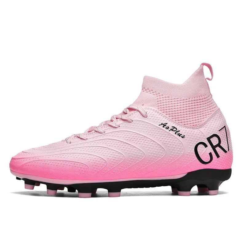 New Men Football Boots Cleats Soccer Shoes Adult Non Slip Outdoor Sport Boys Long Spikes Training Breathable Match Comfortable