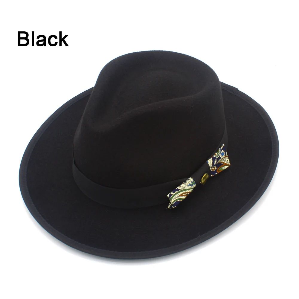 Men Women Fedora Hats Casual Vintage Autumn Winter Caps Bowknot Jazz Designed Outdoor Britain Derby Luxury Hat  Trilby Caps