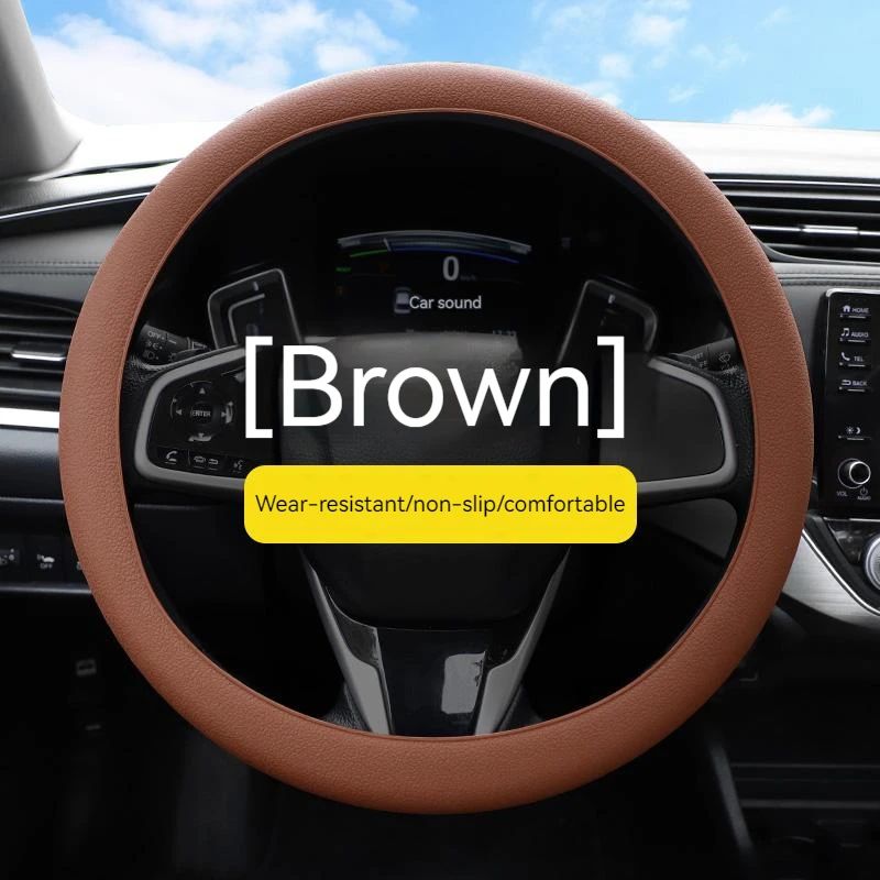 Universal Steering Wheel Cover Car Steering Wheel Handle Cover Anti-skid Wear-resistant All-season Silicone Steering Wheel
