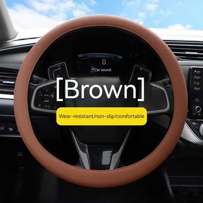Universal Steering Wheel Cover Car Steering Wheel Handle Cover Anti-skid Wear-resistant All-season Silicone Steering Wheel