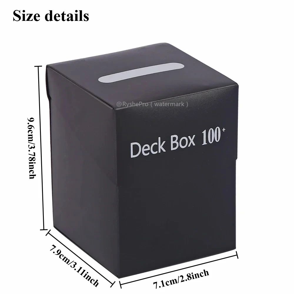 Caixa de Baralho TCG Commander Deckbox para MTG Yugioh PKM Cards Caixa Organizadora de Armazenamento de Cards para mais de 100 Cards de Magic Sport Board Games