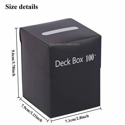 Caixa de Baralho TCG Commander Deckbox para MTG Yugioh PKM Cards Caixa Organizadora de Armazenamento de Cards para mais de 100 Cards de Magic Sport Board Games