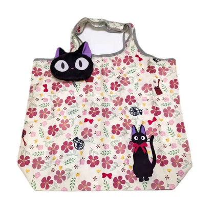 Cartoon Foldable Shopping Bags Thick Nylon Large Tote Reusable Polyester Portable Shoulder Women's Handbags Folding Pouch