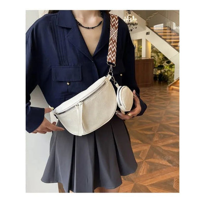 Luxury Genuine Leather Woman Chest Bag High Quality Cow Leather Women's Crossbody Bag With Small Purse Female Handbags Waist Bag