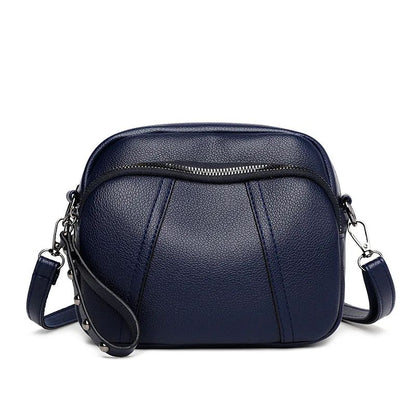 Fashion Soft Leather Crossbody Bags for Women 2025 Casual Female Multi Pocket Messenger Bags Retro Handbags Ladies Shoulder Bags