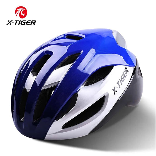 X-TIGER Bicycle Helmet Man Women Breathable Ultra-light One-piece Molding Helmets Shockproof Adjustable MTB Road Cycling Helmets