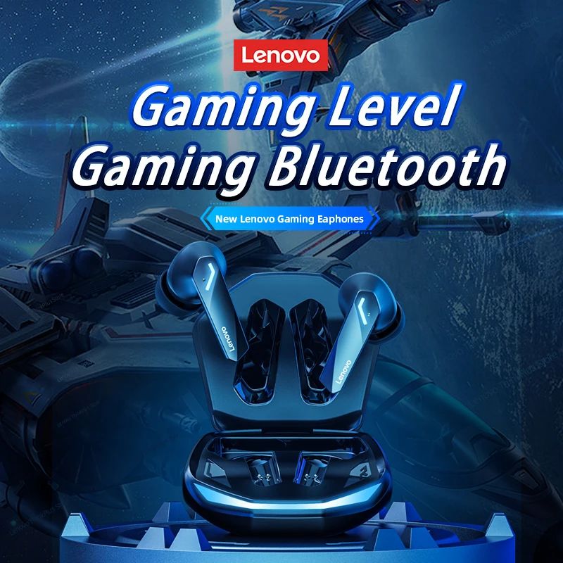 Fone de ouvido sem fio Lenovo GM2 Pro TWS Bluetooth 5.3 à prova d'água com microfone para Xiaomi iPhone