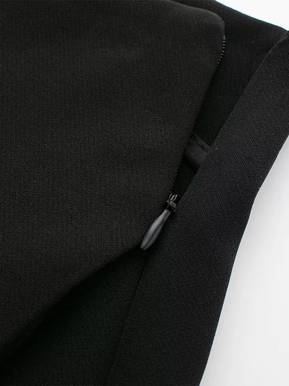 Willshela Women Fashion Solid Side Zipper Skirts Shorts Vintage High Waist Female Chic Lady Shorts