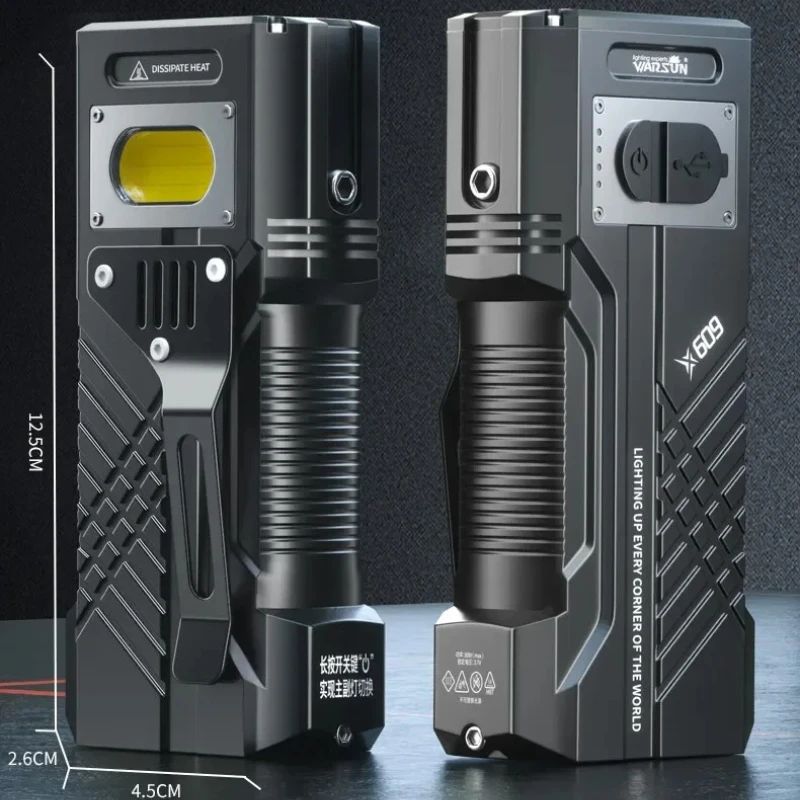 6000MAH 3000Lm Most Powerful LED Flashlight Rechargeable Torch Light Flashlight Tactical Lantern Long Shot Hand Lamp For Camping