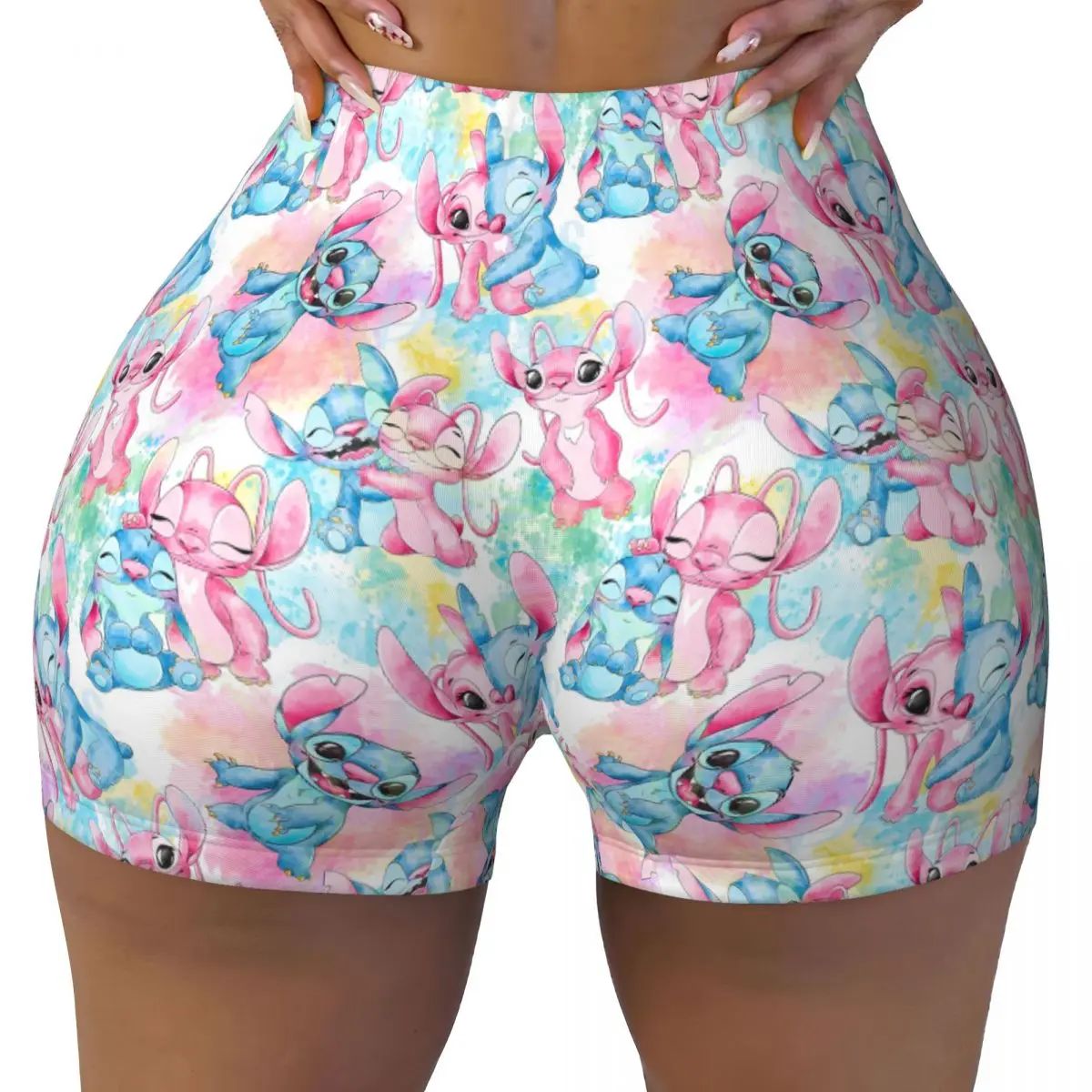 Custom Stitch Cute Movie Running Volleyball Gym Shorts for Women Athletic Workout Yoga Shorts