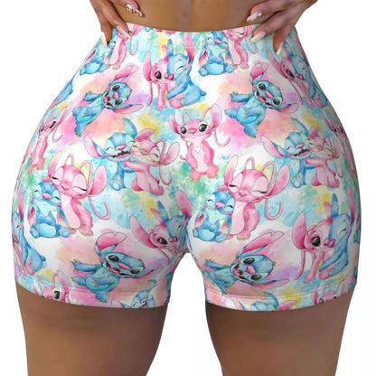 Custom Stitch Cute Movie Running Volleyball Gym Shorts for Women Athletic Workout Yoga Shorts