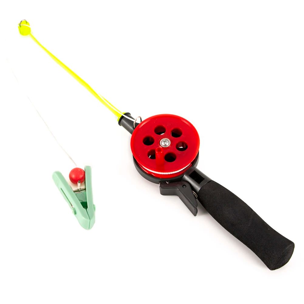 NOVO Para Pesca ao Ar Livre Acessórios Portáteis Vara de Pesca de Caranguejo com Clipe 34cm Gelo de Inverno ao Ar Livre (aleatório)