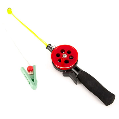 NOVO Para Pesca ao Ar Livre Acessórios Portáteis Vara de Pesca de Caranguejo com Clipe 34cm Gelo de Inverno ao Ar Livre (aleatório)