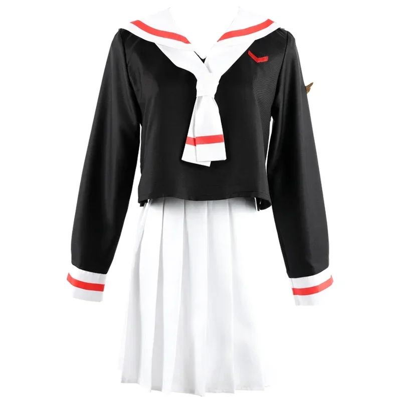 2026 Anime Cardcaptor Sakura Card Captor Kinomoto Sakura Li Syaoran Cosplay Costume School Uniform Man Woman Campus Sailor Suit