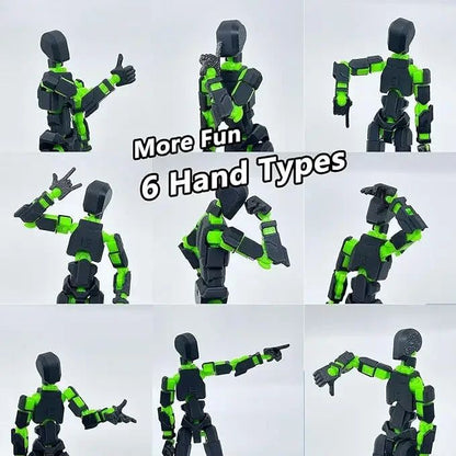 3D Printed Movable Shapeshift Robot Action Figuras 3rd Generation Lucky 13 Figure Toys Dummy DIY Mannequin Decompression Toys