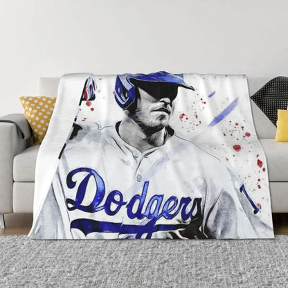 Cody Bellinger Throw Blanket Weighted Hair Cute Sofa Quilt Blankets