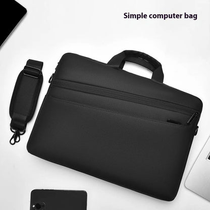 High Quality Business PVC Shoulder Messenger Bags Trendy Briefcase Bag Office Handbags 15 17 inch Laptop Bag
