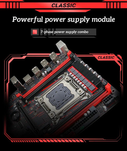 Placa-mãe SOYO X79 Game LGA 2011 Conjunto com CPU E5 2650 V2 Memória RAM ECC DDR3 8G*1 M.2 NAME Componentes de computador Placa principal
