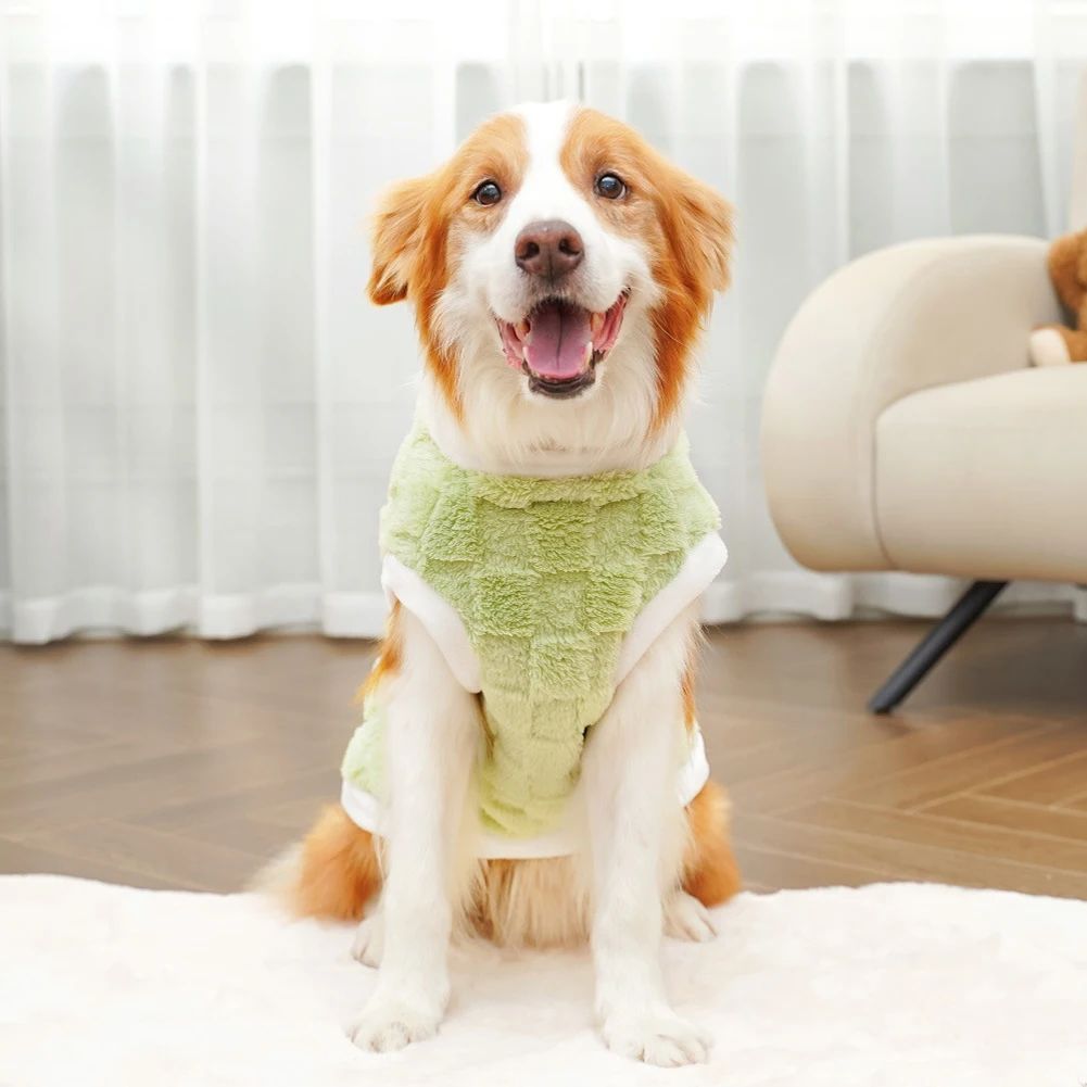 1.5-25kg Flannel Roupa para Cães Inverno Quente Suéter Roupa para Pets Golden Retriever Casacos para Cães Moletom Pets Filhote Pulôver Colete