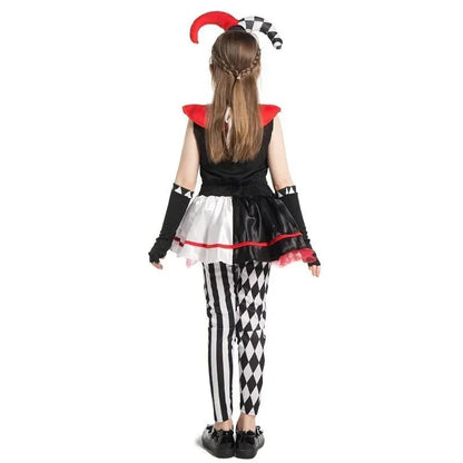 2026 New Sydanne New Variety Clown Skirt Dress Set Cosplay Costume  Cute Clown Clothes Masquerade Halloween Costume