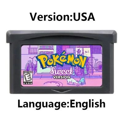 Cartucho de Jogo GBA Console de Videogame 32 Bits Card da Série Pokemon Crown Clover Unbound Quetzal Glazed Gaia Emerald Legacy