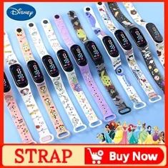 Relógios Digitais Infantis Disney Stitch Figuras de Anime LED Touch Luminoso Relógio Digital Esportivo Infantil à Prova D'Água Brinquedos de Aniversário