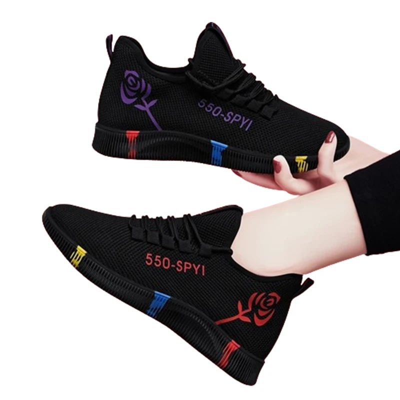Tenis Feminino 2025 Women Vulcanized Shoes Air Mesh Light Soft Sneakers Female Flats Platform Lace Up Casual Shoes Basket Femme