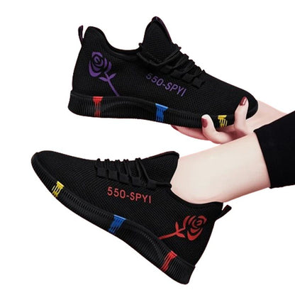Tenis Feminino 2025 Women Vulcanized Shoes Air Mesh Light Soft Sneakers Female Flats Platform Lace Up Casual Shoes Basket Femme