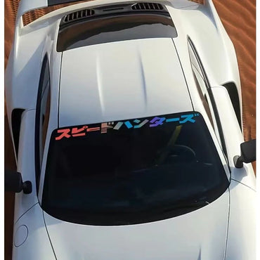 ????????? JDM Car Stickers for Auto Front Windshield Street Racing Rear Windscreen Automobile Door Decor Japanese Style Decals