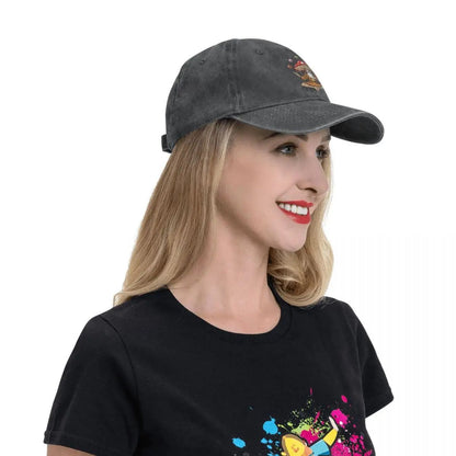 Boné de Beisebol Masculino Lavado Cogumelo Mágico Buda Trucker Bonés Snapback Chapéu de Pai Psychonauts Rasputin Chapéus de Jogo de Ação