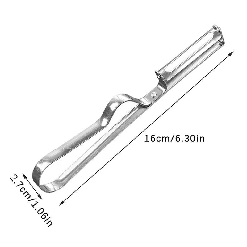 Stainless Steel Vegetable Fruit Peeler Multi-function Potato Carrot Peeling Knife Kitchen Gadgets Thickened Handle Easy To Clean