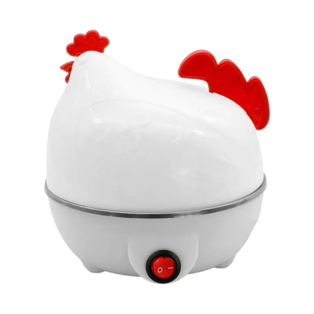 Home Kitchen Cooking Tool 7-Egg Capacity Egg Cooker Chicken Shaped Egg Boiler Eggs Steamer Appliance Utensil Drew barrymore Boba
