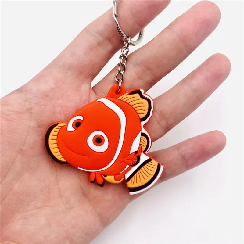 Chaveiro Desenho Animado Disney Pixar Procurando Nemo Kawaii Dory Nemo Dupla Face Chaveiro Pingente de Mochila Acessórios de Bolsa Chaveiro de Carro