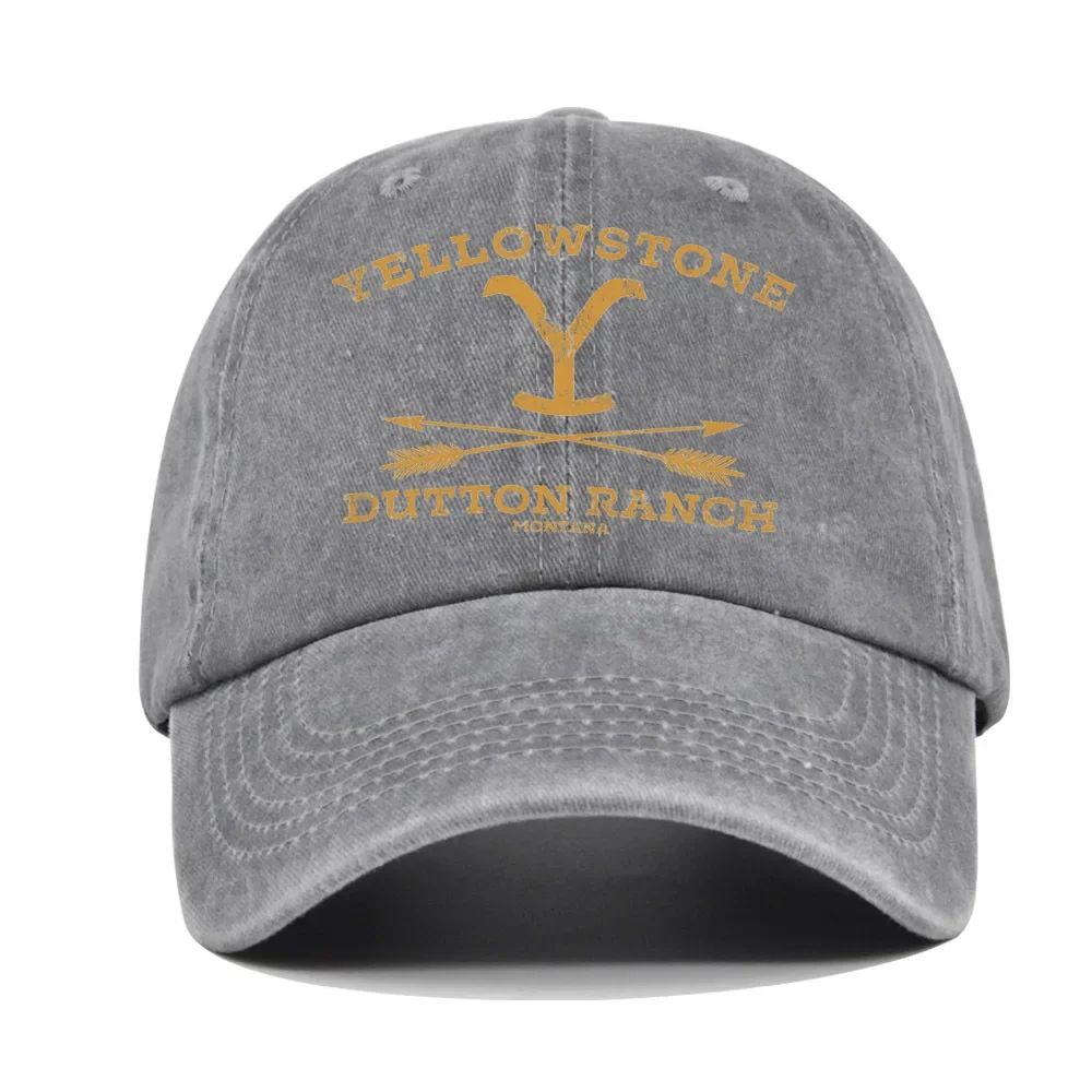 YELLOWSTONE Dutton Ranch Boné de Beisebol Ajustável Chapéu de Sol Primavera Outono Boné de Beisebol Esportivo Hip Hop Bonés Ajustados Chapéus para Homens e Mulheres