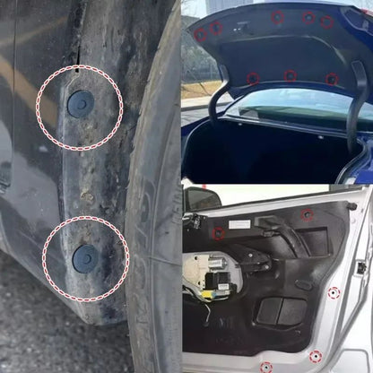 100/50pçs Rebites de Plástico para Carro Presilhas de Fixação para Painel de Carenagem 3 Tamanhos Mistos Pino de Pressão Fixador Automotivo 6mm 7mm 8mm Interior