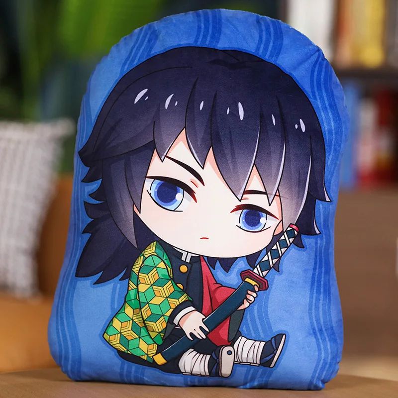 Kimetsu No Yaiba Plush Stuffed Pillows Demon Slayer Dakimakura Cute Anime Throw Pillow Kawaii Dolls Tanjirou Nezuko Back Cushion