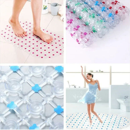 1PC Anti-slip shower pad with suction cup Massage Mat anti-fall children's foot pad PVC bathroom floor mat Bathroom accessories