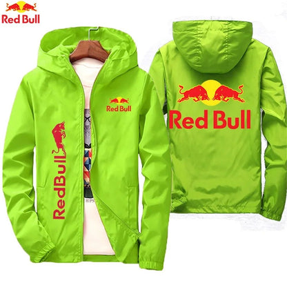 Red Bull's New Fashionable Sports Jacket with Comfortable Bicycle Fabric and Fashionable Zipper Outdoor Cycling Combination