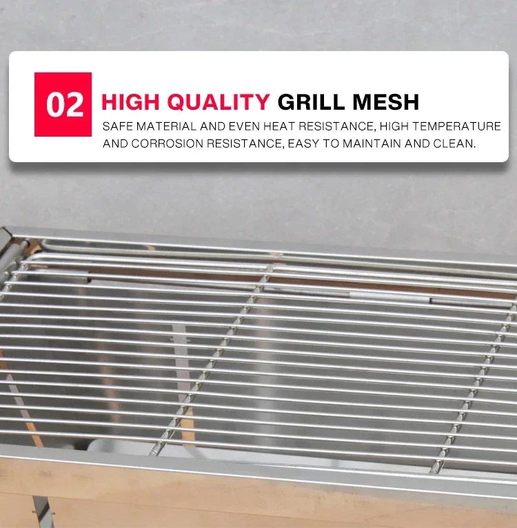 Stainless Steel Barbecue Stove Outdoor Charcoal Folding Barbecue Rack Household Small  Folding Carbon Barbecue Skewer Stove  bbq