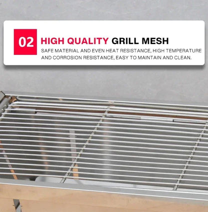 Stainless Steel Barbecue Stove Outdoor Charcoal Folding Barbecue Rack Household Small  Folding Carbon Barbecue Skewer Stove  bbq
