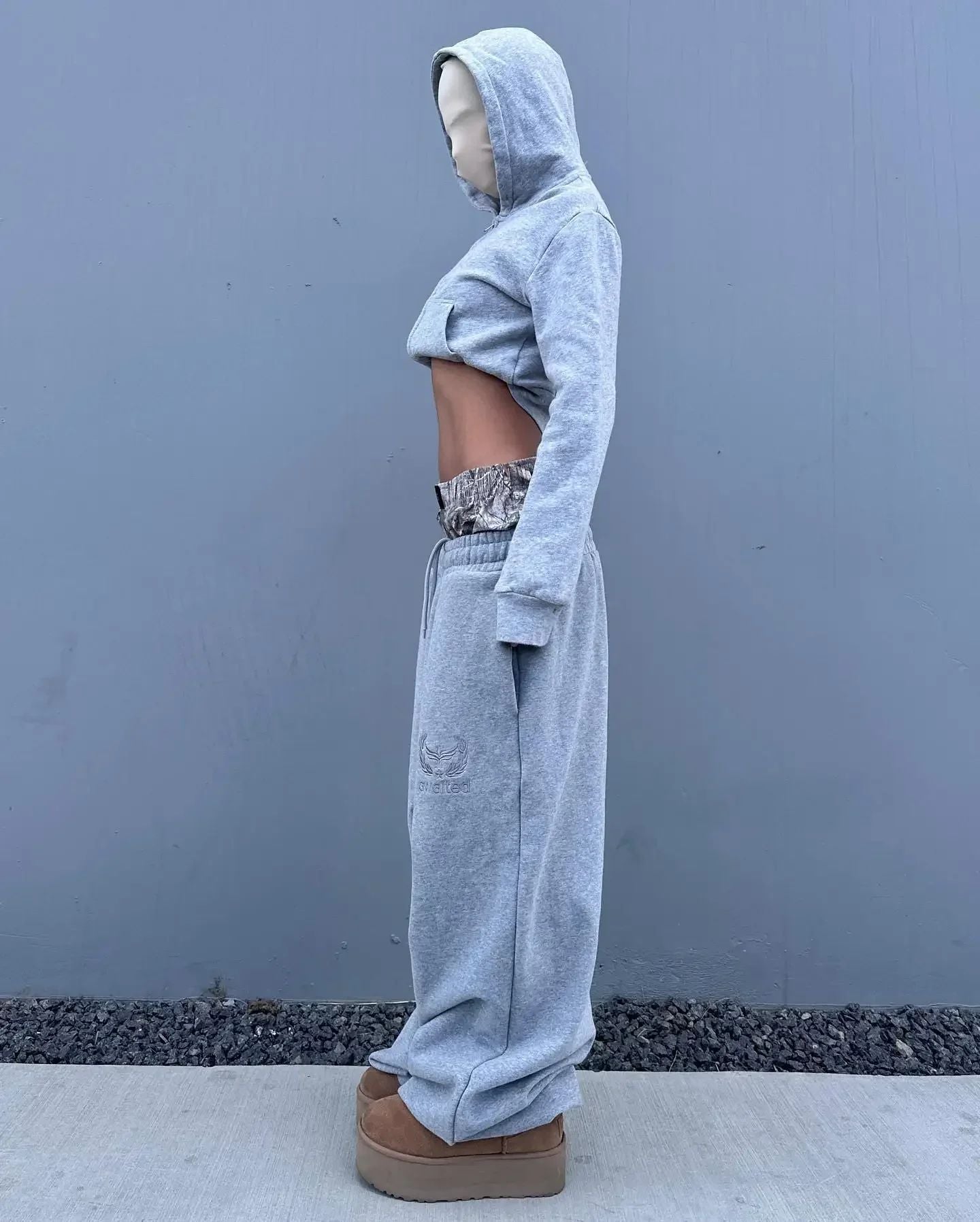 Y2K pants vintage Harajuku double Embroidered waist Sweatpants Men Wome Hip Hop Casual High waisted Wide Leg Pants Streetwear