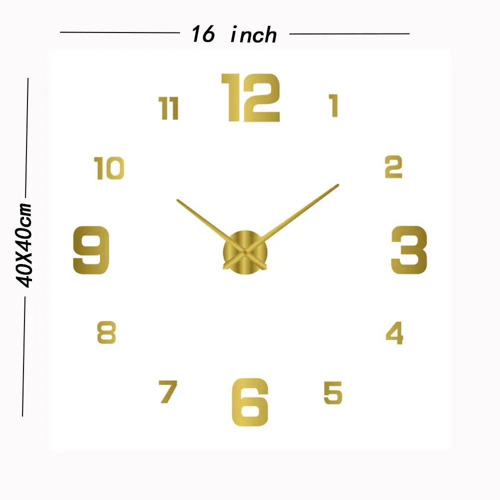 Originality Wall Clock Silent Non-Ticking Battery Operated Wall-mounted Clock Living Room Bedroom Kitchen Office Classroom